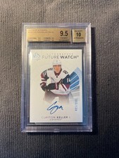 2017-18 Clayton Keller SP Authentic Future Watch Rookie Auto RC /999 BGS 9.5/10