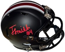 Jeremiah Smith signed Ohio State Buckeyes Riddell Speed Mini Helmet 4- Primetime