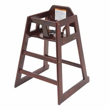 New 20” Winco CHH-103 Restaurant High Chair Baby Child Rubber Wood Seating