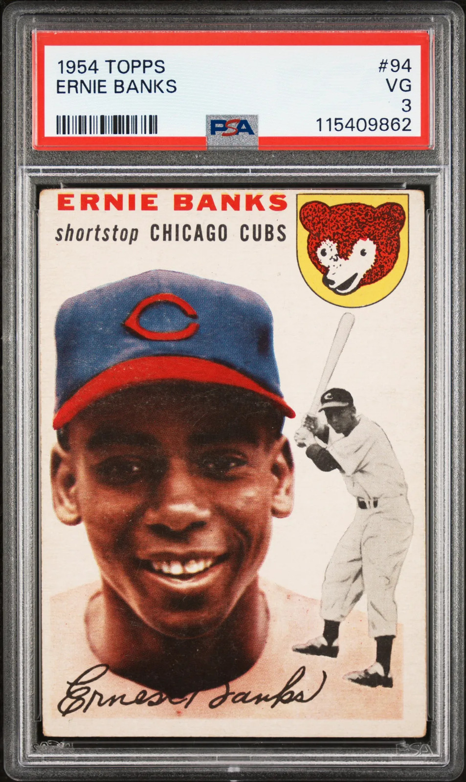 1954 Topps Ernie Banks #94 PSA 3