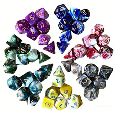 7Pcs Polyhedral Dice Sets For DND RPG MTG Dungeons & Dragons Table Game Playing