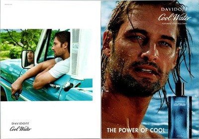 2008   Davidoff Cool Water Josh Holloway  print ad   2000s Mens Fashion DA.35