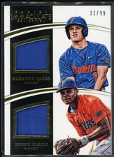 2015 Immaculate Multi Sport Harrison Bader RIchie Martin Dual Jersey  /99