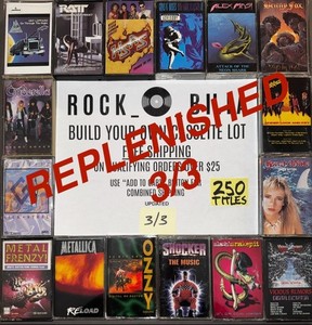 $1 and UP 80s 90s METAL Buy $25 get free shipping CASSETTE TAPES BUILD YOUR LOT