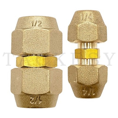 2Set New For Copper Pipe Dia 1/4''and 1/2''Pipe Extension Joint Connector Set US
