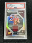 2024 Panini Prizm Jayden Daniels Silver Rookie Gear Patch Commanders RC PSA 9