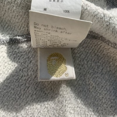Bape A Bathing Ape Full Zip Hoodie Gray 1st Camo Bape Sta Stars