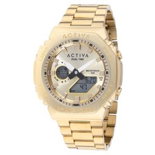 Activa Signal X Invicta Digital Unisex Watch - 45.5mm, Gold ACWM423-008