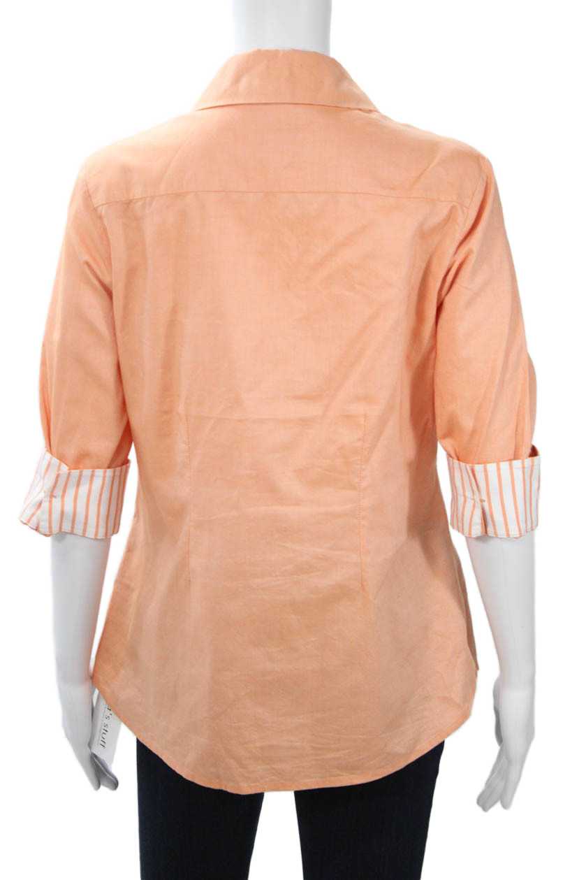 Perlavera Womens Basic Collared Button-Up Cotton … - image 3
