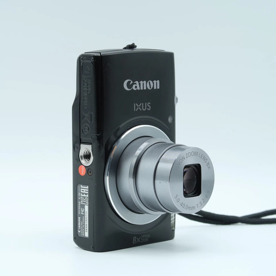 Canon IXUS 145 16MP 8X Zoom Compact Digital Camera Black Tested Full Kit - Image 3 of 4