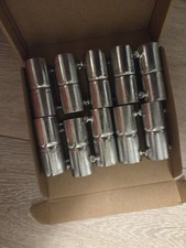 Galvanised Steel Conduit Couplers/Pipe Connectors. Job Lot.