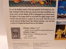 Tiger Road NEC Turbografx 16 Vintage 1990 Game New In Box Sealed Read See Pics