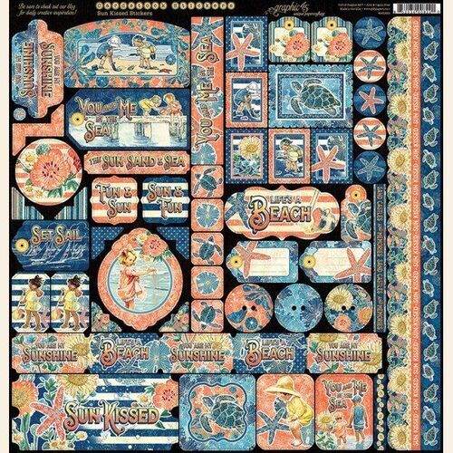 GRAPHIC 45 "SUN KISSED" 12X12 COLLECTOR'S EDITION PAPER PACK SCRAPJACK'S PLACE - Picture 2 of 10