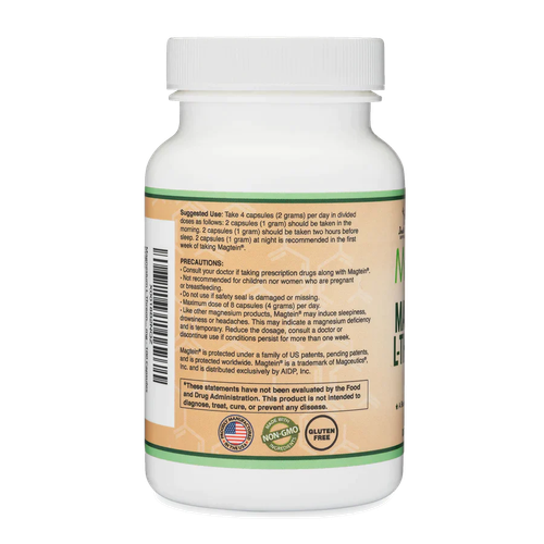 Double Wood - Magnesium Threonate - 100 x 2000 mg capsules - Picture 6 of 6