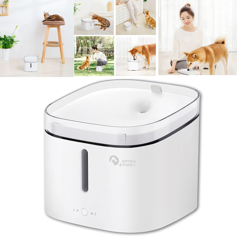 Xiaomiyoupin Auto Electric Pet Water Fountain 2L Drinking Bowl Water Dispenser Xiaomiyoupin Auto Electric Pet Water Fountain 2L Drinking Bowl Water Dispenser