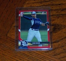 2018 Bowman Draft  Padres SEAN GUILBE ROOKIE RED  4/5 BD-144