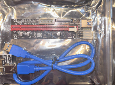 NEW PCI-E 1x to 16x PCI Express adapter riser 164 PIN VER.SU-103E High ...