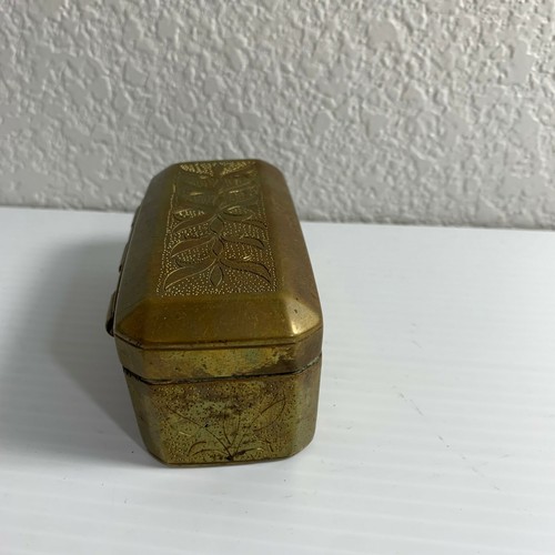 Brass Betel Box Paan Daan Ornate Hinged Lid Compartments Vintage Chewing - Picture 5 of 9