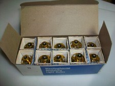 NOS BOX OF 10 WESTINGHOUSE # 1503 LAMP BULBS  6 V. 50 C.P.