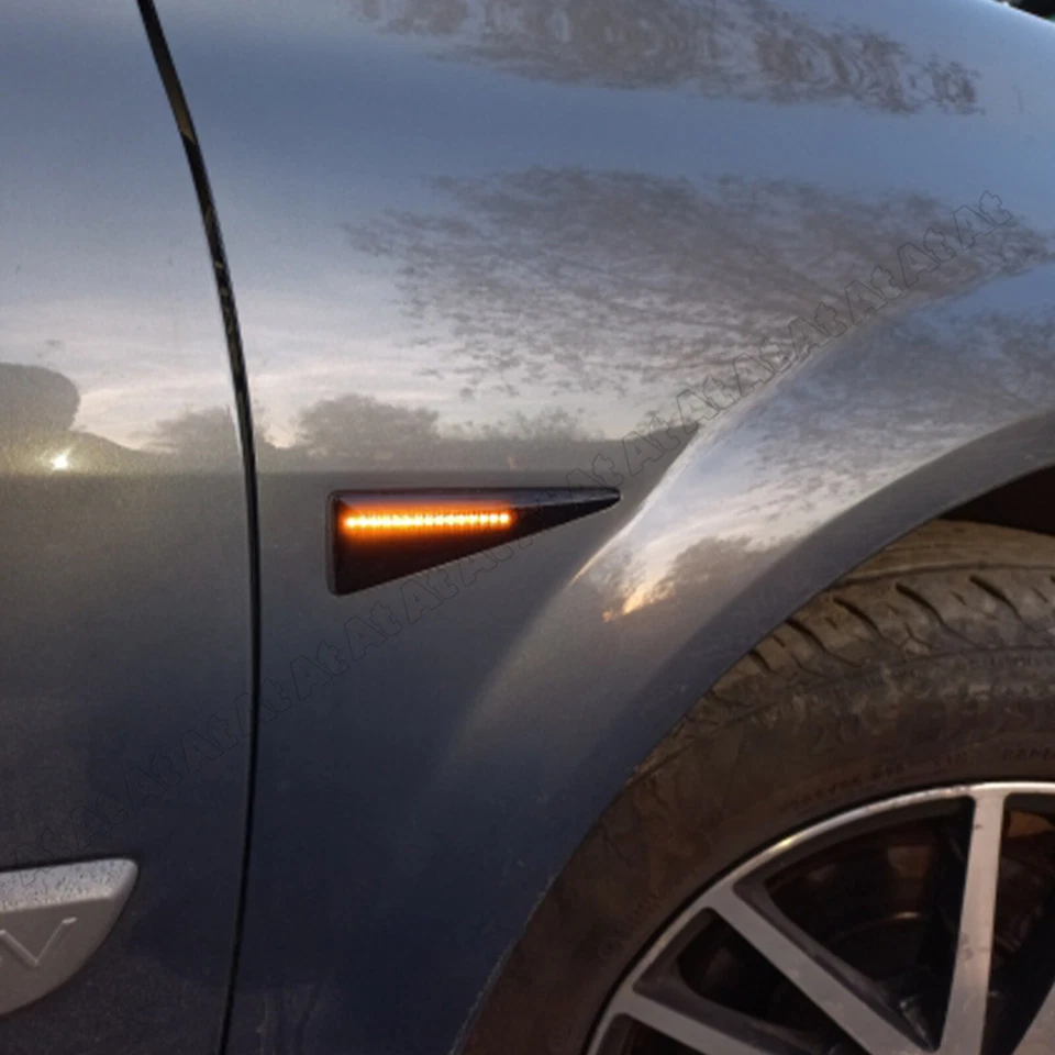 LED Schwarz Seitenblinker Blinker Für Renault Megane II Espace IV Avantime Wind - Bild 3 von 4