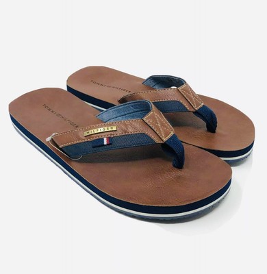 tommy hilfiger men's leather sandals