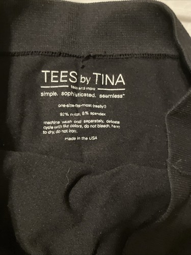Tees By Tina Black Smooth Capri OS - Picture 2 of 6