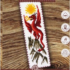 Sun Dragon Stitchery Set: DIY Embroidery Kit for Adults - Includes Paper Pattern