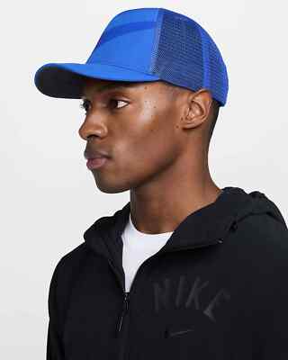 Nike Just Do it Unisex M/L Blue Rise Snapback Trucker Cap Hat HJ7018 445 NWT