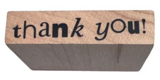 Thank You Words Writing Mixed Writing Wooden Rubber Stamp