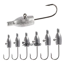 20Pcs Lead Jig Heads for Micro Nano Soft Lures Bass Trout Lures Bait Tackle 1-5G