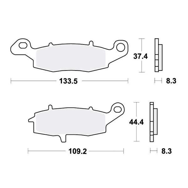 TRW SV BremsbeläGe Passend Vorn FüR Kawasaki Z 750 Bj. 2004-2006-image