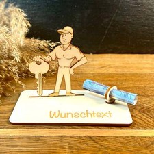 Geldscheinhalter Handwerker Schlüsseldienst personalisierbar Geld Geschenk