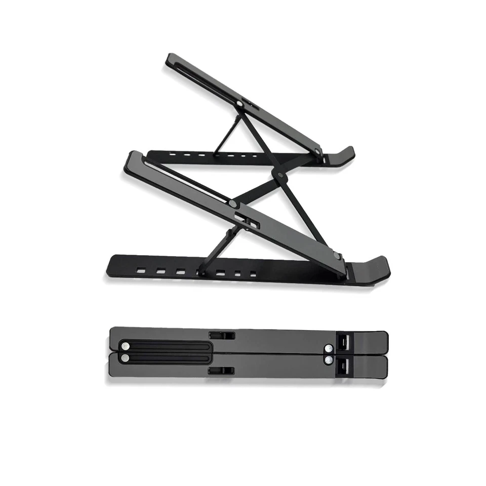 Laptop Ständer Faltbar Höhenverstellbar für Notebook bis 17,3 Zoll – Schwarz