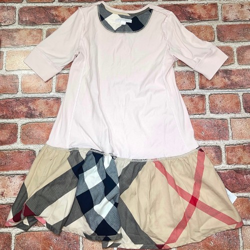 Abito Henley Burberry Bambini Usato a 3/4 maniche rosa/nova a scacchi taglia 8Y - Foto 3 di 5