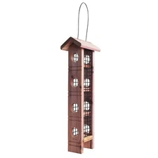 Red Wild Bird Suet Feeder, 4 Plug Capacity