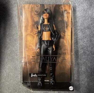 Brand New Barbie Aaliyah Signature Music Series Doll Black Faux Leather  In Hand
