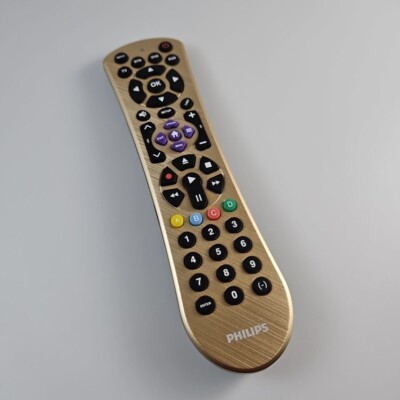  PHILIPS SRP2014C/27 Multi Function 4-Device Universal Brush Gold Remote Control