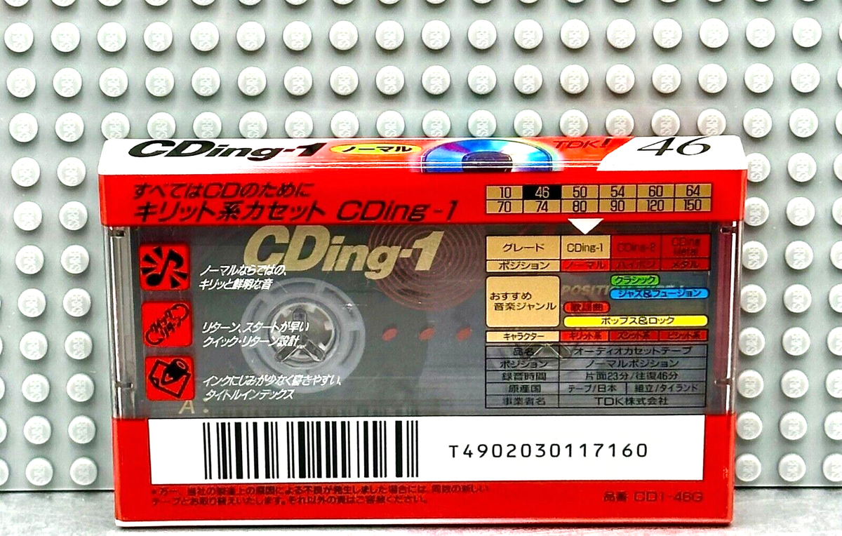 TDK CDing I 46 1996 JAPAN TYPE I CASSETTE TAPE (1) (SEALED) | eBay