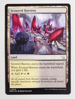 march of the machines mtg card X 1 Scoured Barrens March of the Machines Magic the Gathering MTG Card Nm