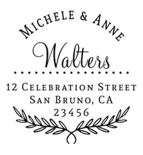 Trodat Custom Embosser, Family Name Embosser, Wedding Embosser, Designer Custom 