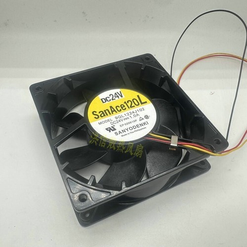 Ventilador SANYO 1 PIEZA 9GL1224J102 DC 24V 1.0A 12038 12CM 3 hilos ventilador marco aluminio - Imagen 2 de 3