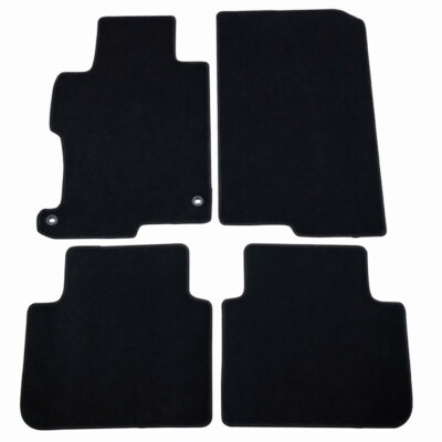 Fits 19-25 Nissan Altima Black Nylon Floor Mats Carpet Non-slip W/ Red Emblems
