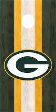 Green Bay cornhole board vinyl wraps