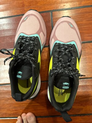 size 9.5 womens reebok lavante trail 2 shoes pink and black style code gx4798