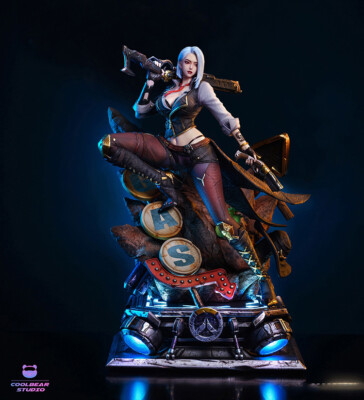 Coolbear Studio Overwatch Ashe +Bob A+ Edition Collectible Statue
