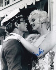 TONY CURTIS signed Autogramm 20x25cm SOME LIKE IT HOT in Person autograph COA
