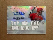 2015 Topps Triple Threads Kole Calhoun AUTO RELIC  Autograph #17/18 Angles