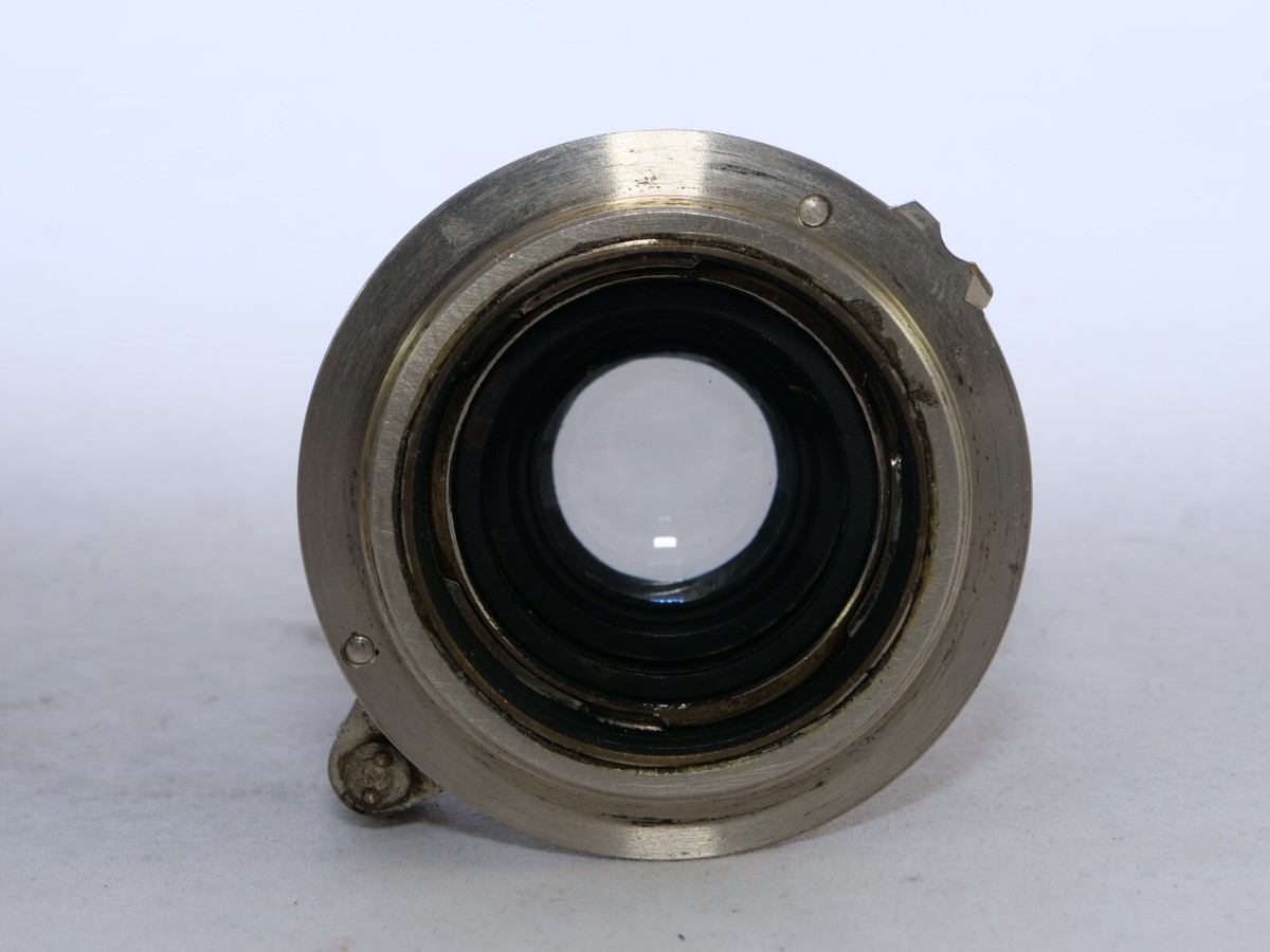 Vintage Nickel Leitz Hektor 5cm f2.5 lens. Circa. 1933. Hood. Caps