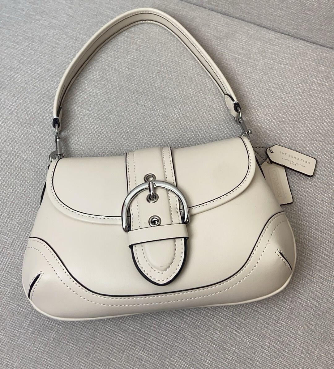 COACH Soho bag in regenerative leather CR699 White Outlet New | eBay