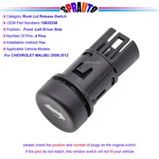 Trunk Latch Lid Release Switch Button For Chevrolet Malibu CamaroDS2192 22734487